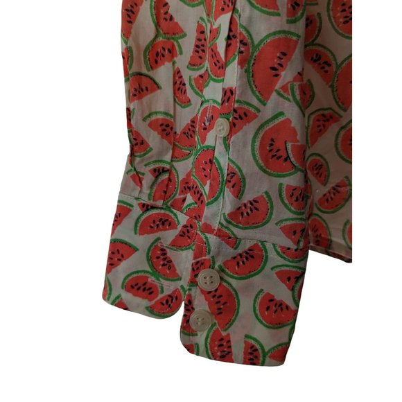 J Crew Factory Watermelon Blouse - Picture 4 of 6